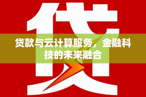 武鸣贷款与云计算服务，金融科技的未来融合