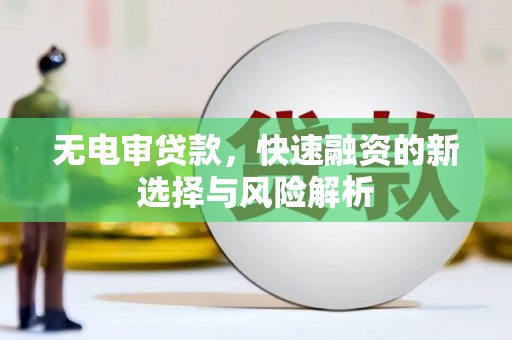 宁晋无电审贷款，快速融资的新选择与风险解析