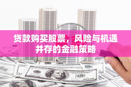 港南贷款购买股票，风险与机遇并存的金融策略