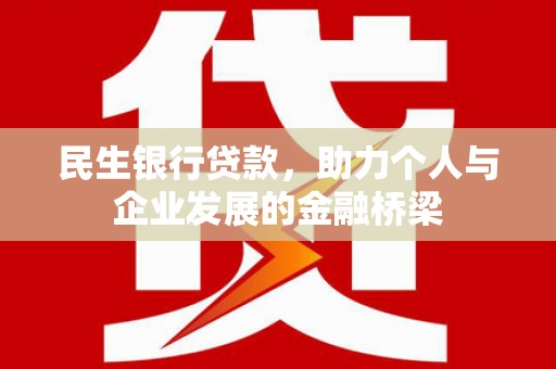 平舆民生银行贷款，助力个人与企业发展的金融桥梁