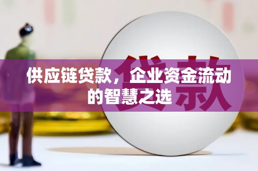 曲江供应链贷款，企业资金流动的智慧之选