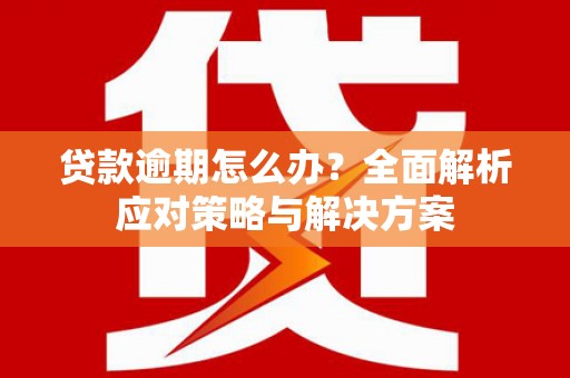 葫芦岛贷款逾期怎么办？全面解析应对策略与解决方案