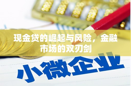小金现金贷的崛起与风险，金融市场的双刃剑