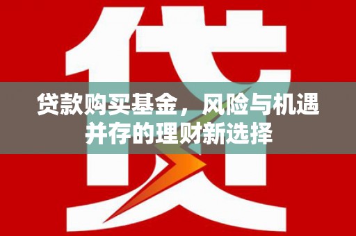 雁江贷款购买基金，风险与机遇并存的理财新选择